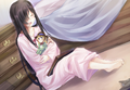 Hanako happy with her presents