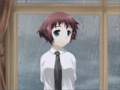 Rin in Hisao's Bedroom to help her get dried up