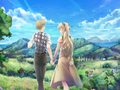 Lilly and Hisao walking to craft their future