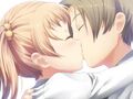 Emi and Hisao kissing