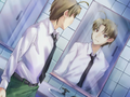 Hisao attempting to smile after Rin notices he hasn't since arriving at the school