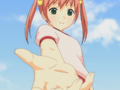 Emi offering to help Hisao up