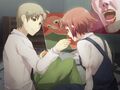 Hisao feeding Rin orange slices