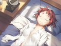 Rin falls asleep due to the medications